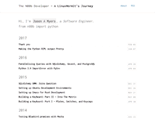 Tablet Screenshot of jasonamyers.com